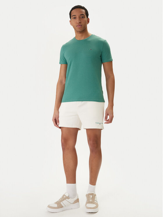 Tommy Jeans Tommy Jeans Camiseta DM0DM20363 Verde Slim Fit