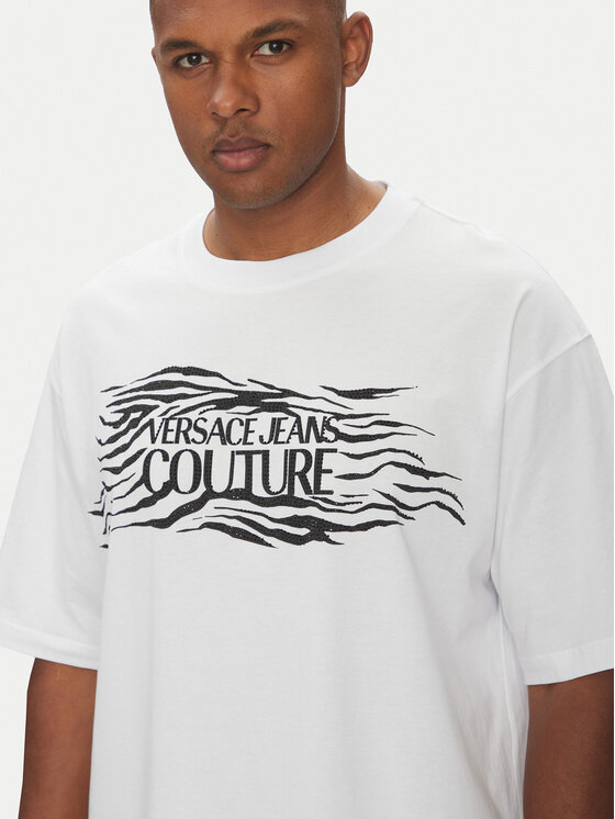 Versace Jeans Couture Versace Jeans Couture Футболка 78GAH6L1 Білий Regular Fit