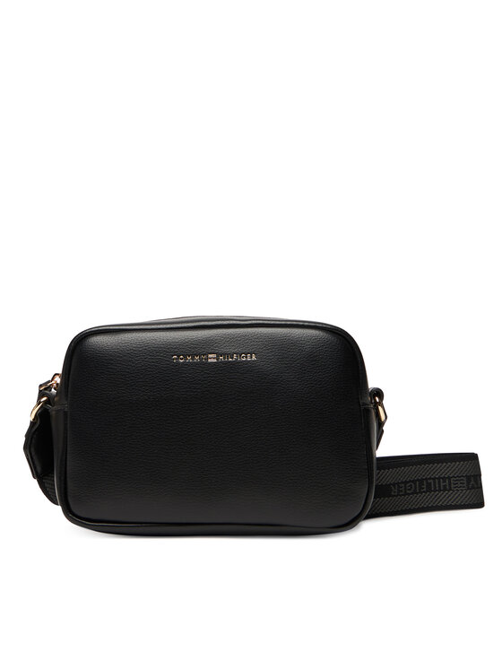 Tommy Hilfiger Τσάντα Tommy Hilfiger Th Logotape AW0AW17689 Μαύρο
