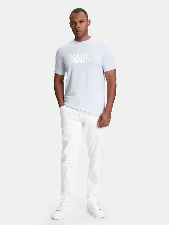 KARL LAGERFELD KARL LAGERFELD Póló 755087 553235 Kék Regular Fit