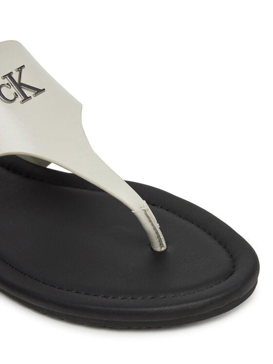 Calvin Klein Jeans Flip flop Calvin Klein Jeans Flat Sandal Toepost Mg YW0YW01691 Alb