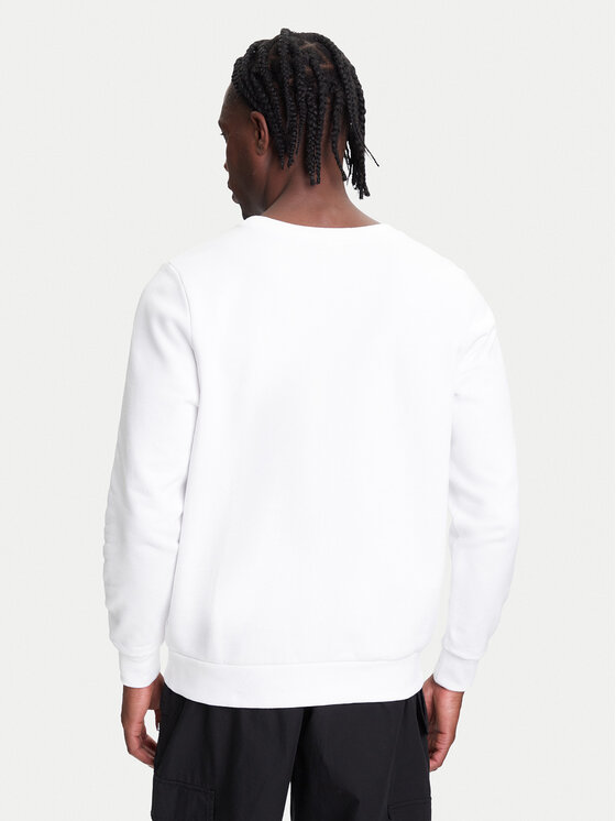 Kappa Kappa Sudadera Authentic Nymphe 321Y1MW Blanco Comfort Fit