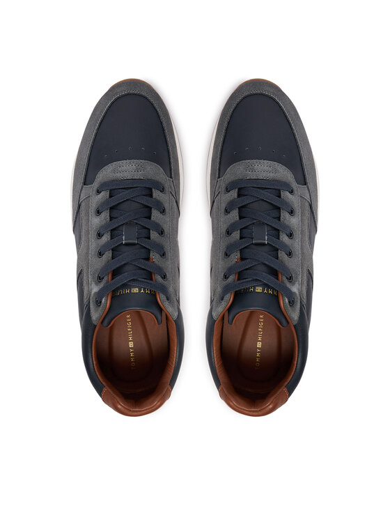 Tommy Hilfiger Tenisice Tommy Hilfiger Elevated Hilfiger Mix Runner FM0FM06084 Tamnoplava