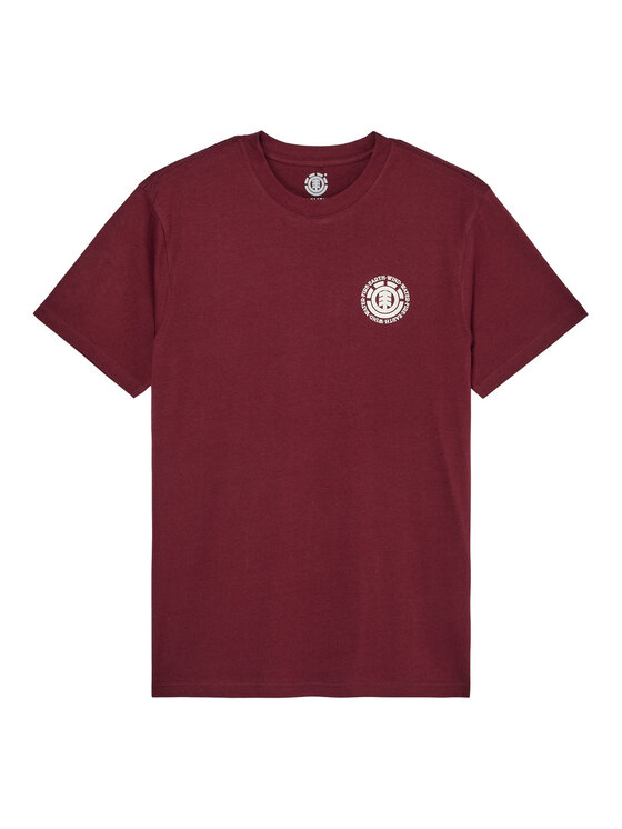 Element Element Camiseta Seal Bp ELYZT00596 Guinda/burdeos Regular Fit