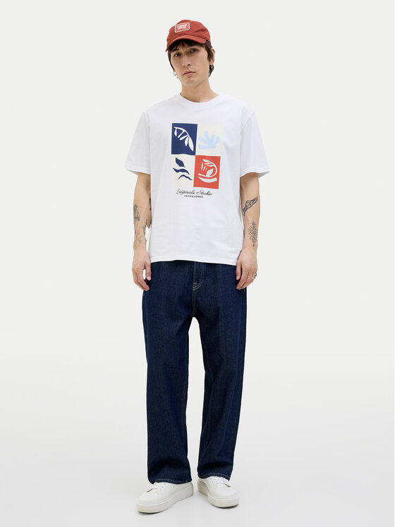 Jack & Jones Jack & Jones Póló Canggu 12277220 Fehér Regular Fit