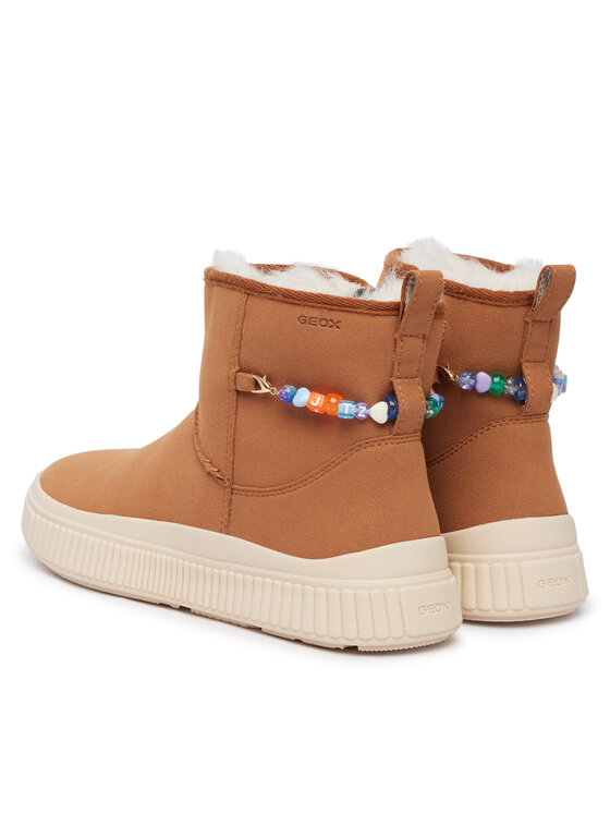 Geox Kozaki Geox J Laquinny Girl J66M3E 000AU C6627 S Brązowy
