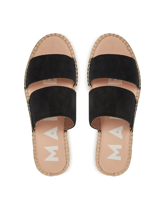 Manebi Еспадрильї Manebi Hamptons Double Sole 2 Bands Sandals K 1.0 JB Чорний