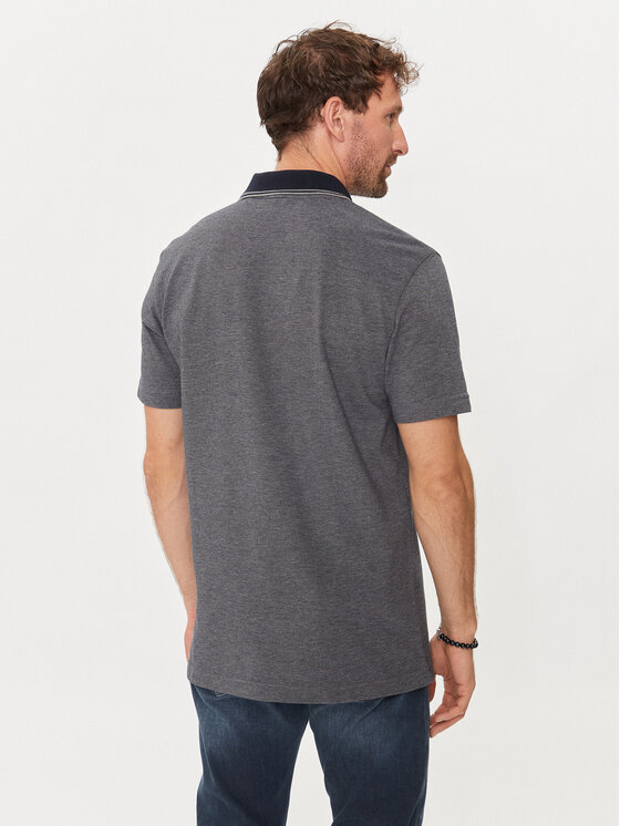 BOSS Boss Polo Peoxfordnew 50507814 Blu scuro Relaxed Fit