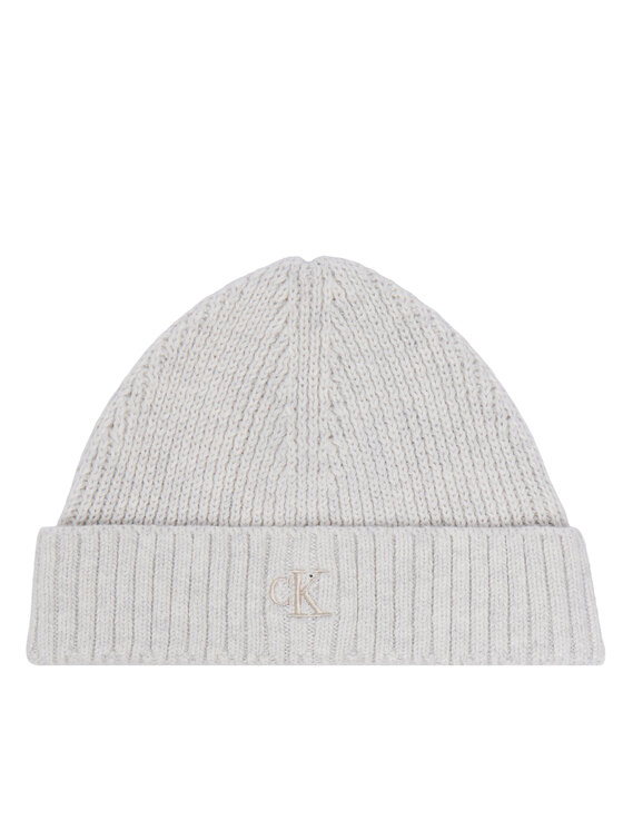Calvin Klein Jeans Set šal i kapa Calvin Klein Jeans Knitted Scarf Beanie Giftbox LVCKFJP00N Svijetlo siva