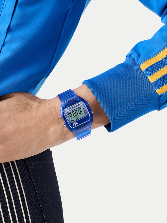 adidas Sat adidas AO Street Digital Two Crystal AOST25537 Plava