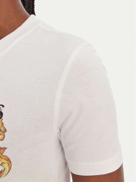 Versace Jeans Couture Versace Jeans Couture Camiseta 80HAHE02 CJ00E Blanco Regular Fit