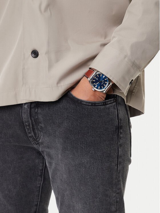 Fossil Годинник Fossil Everett FS6115 Коричневий