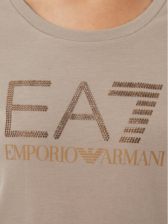 EA7 Emporio Armani EA7 Emporio Armani Camiseta 7W000536 AF10373 U6100 Beis Slim Fit