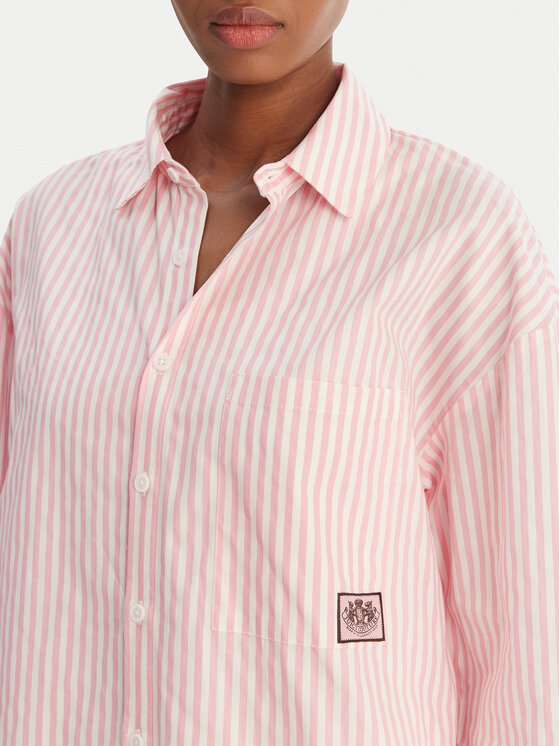 Juicy Couture Juicy Couture Hemd Dog Crest JCYPT126861 Rosa Relaxed Fit