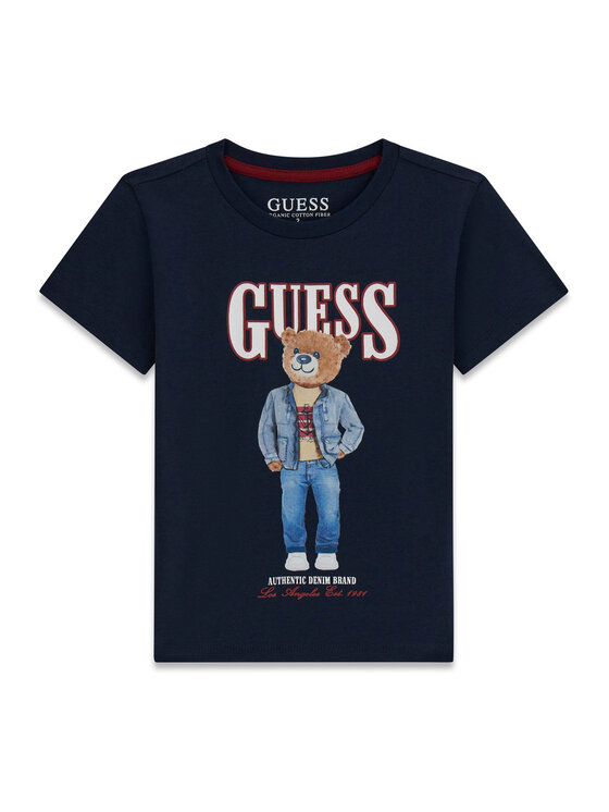 Guess Guess Camiseta N6RI05 K8HM4 Azul marino Regular Fit