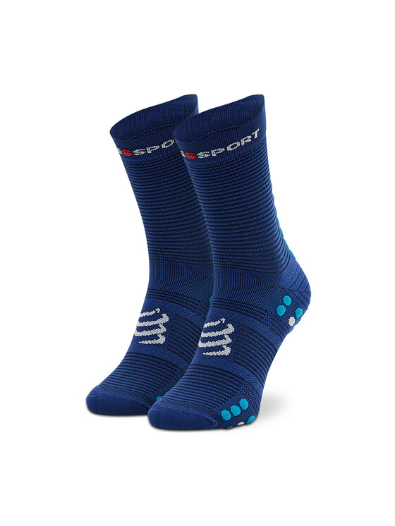 Compressport Dolge nogavice Compressport Pro Racing Socks V4.0 Run High XU00046B_533 Mornarsko modra