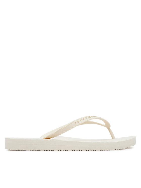 Tommy Hilfiger Žabky Tommy Hilfiger Hilfiger Strap Beach Sandal FW0FW08736 Écru