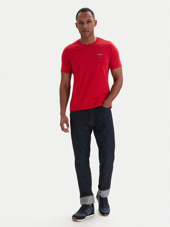 Aeronautica Militare Aeronautica Militare Camiseta 261TS1580UJ00372 Rojo Regular Fit
