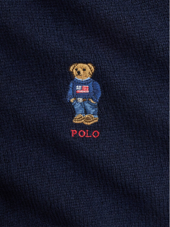 Polo Ralph Lauren Set Fular și Căciulă Polo Ralph Lauren 449P02050002 Bleumarin