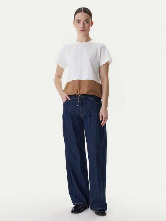 Marella Marella T-shirt Emme by Marella Zorro 2615111141 Beige Relaxed Fit