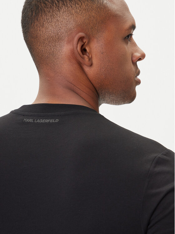 KARL LAGERFELD KARL LAGERFELD Camiseta 755072 554255 Negro Regular Fit
