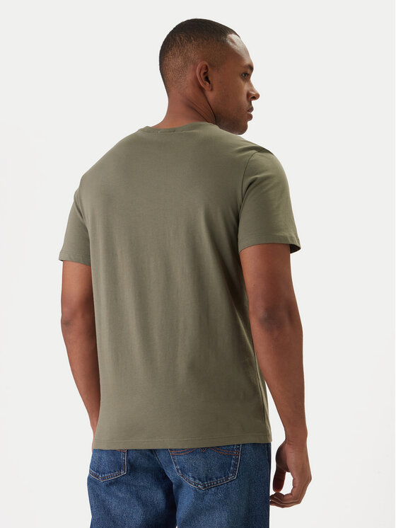 Calvin Klein Calvin Klein Camiseta Micro Logo LV04LC255G Verde Regular Fit