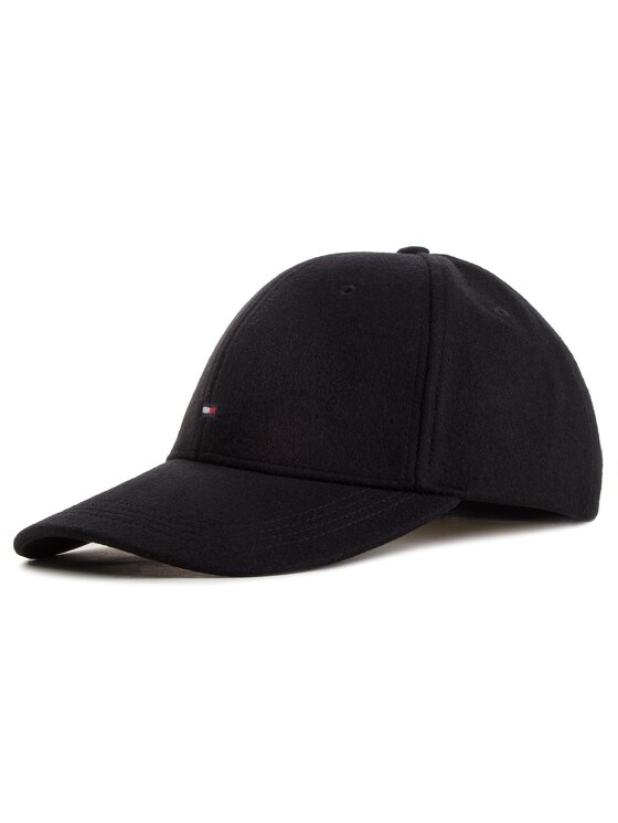 Tommy Hilfiger Kšiltovka Tommy Hilfiger Bb Melton Cap AM0AM04342 Černá