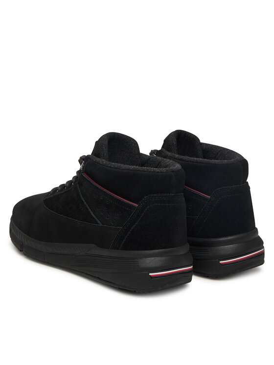 Tommy Hilfiger Puszābaki Tommy Hilfiger Hilfiger W Nbk Sde Hybrid Boot FM0FM05609 Melns