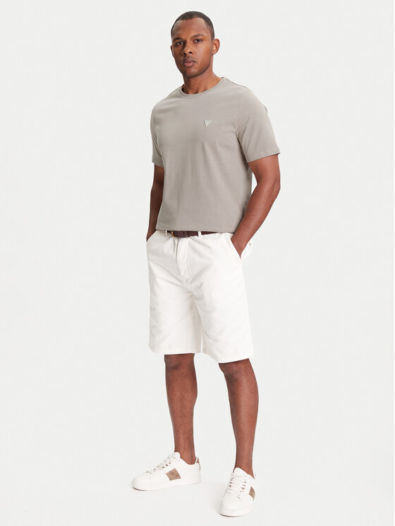 Guess Guess T-Shirt M4YI0A KCCM1 Μπεζ Regular Fit