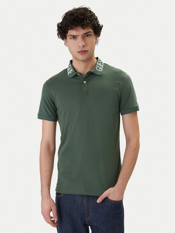 Guess Guess Polo M6GP66 K3070 Verde Slim Fit
