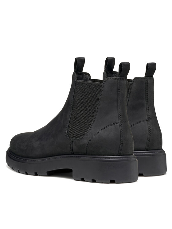 Geox Kotníková obuv s elastickým prvkem Geox U Spherica Ec7 U46FRA 000FF C9997 Černá