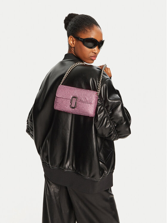 Marc Jacobs Kabelka Marc Jacobs The Rhinestone J Marc Mini Shoulder Bag H912M06RE22 Ružová