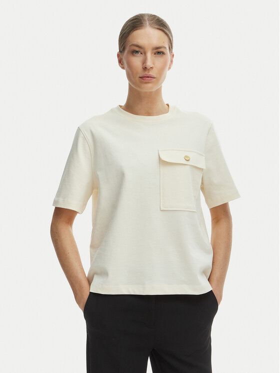 Tommy Hilfiger Tommy Hilfiger Camiseta WW0WW49249 Beis Relaxed Fit