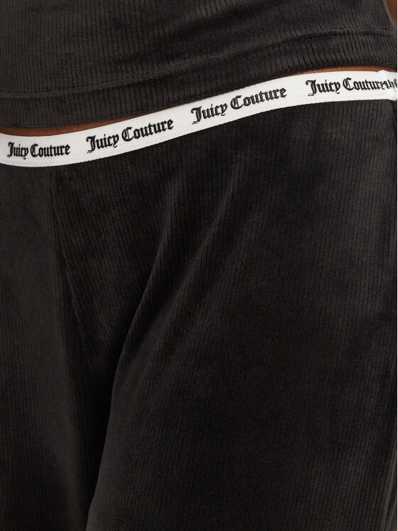 Juicy Couture Juicy Couture Піжамні штани Vicky JCLAS125504 Чорний Flare Fit