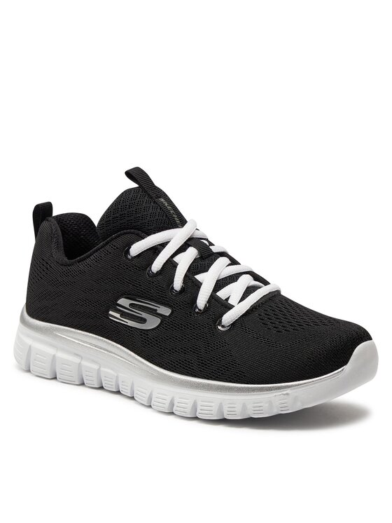 Skechers Sneakersy Skechers Get Connected 12615/BKW Černá