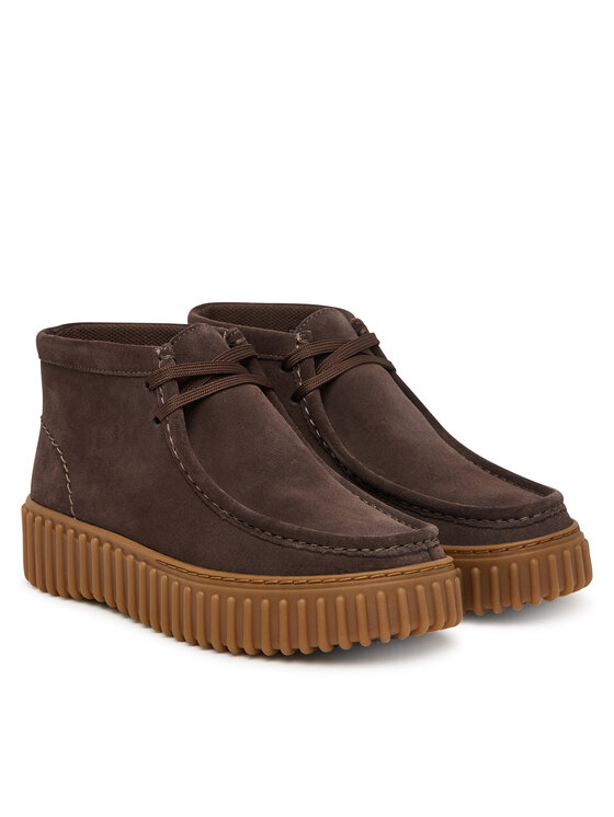 Clarks Черевики Clarks Torhill Moss 26185345 Темно-коричневий