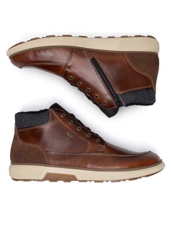 Rieker Šnurovacia obuv Rieker B3314-24 Hnedá