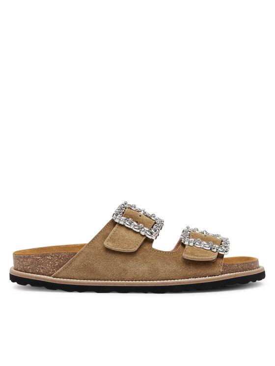 Pollini Klapki Pollini SA28373G0MTF0209 Khaki