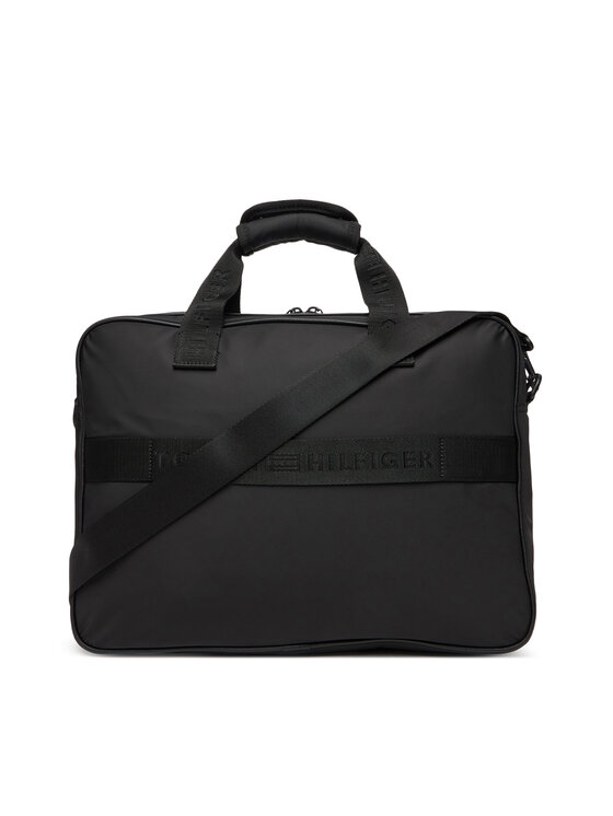 Tommy Hilfiger Taška na laptop Tommy Hilfiger Th Repreve Computer Bag AM0AM13466 Čierna