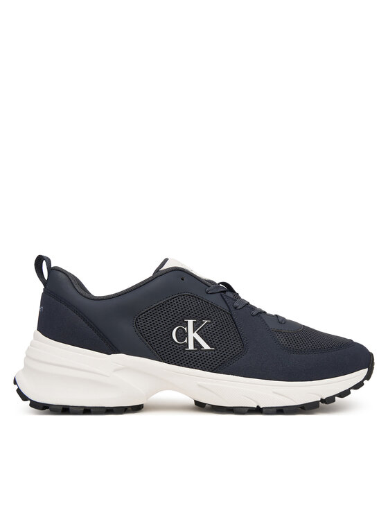 Calvin Klein Sneakersy Calvin Klein Hike Runner Lace Up Su Mesh HM0HM02448 Tmavomodrá