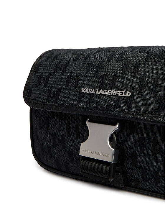 KARL LAGERFELD Torbica za okrog pasu KARL LAGERFELD B3M30294 Črna