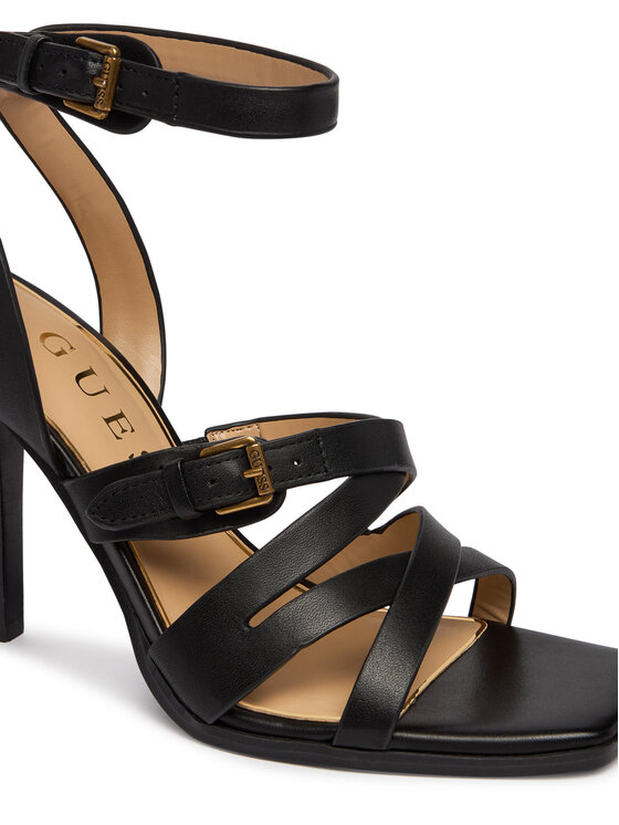 Guess Босоніжки Guess FLJRAD LEA03 Чорний