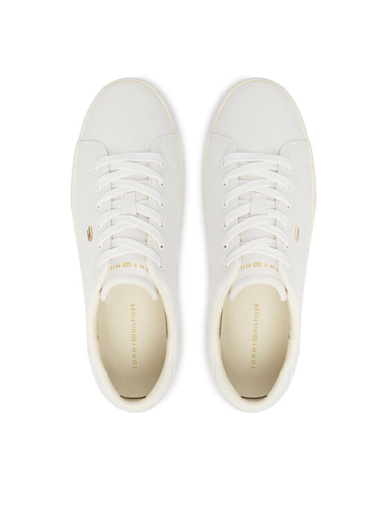 Tommy Hilfiger Scarpe sportive Tommy Hilfiger Th Low Profile Vulc Canvas FW0FW09102 Bianco