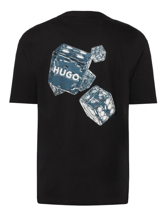 HUGO HUGO Camiseta Doudi 50568720 Negro Relaxed Fit