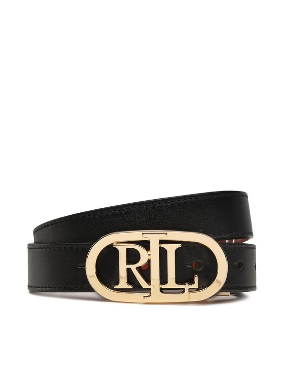 Pasek Damski Lauren Ralph Lauren Oval Rev 25 412883714003 Brązowy
