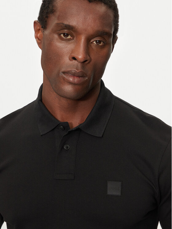 BOSS Boss Поло Passerby 50507704 Чорний Slim Fit