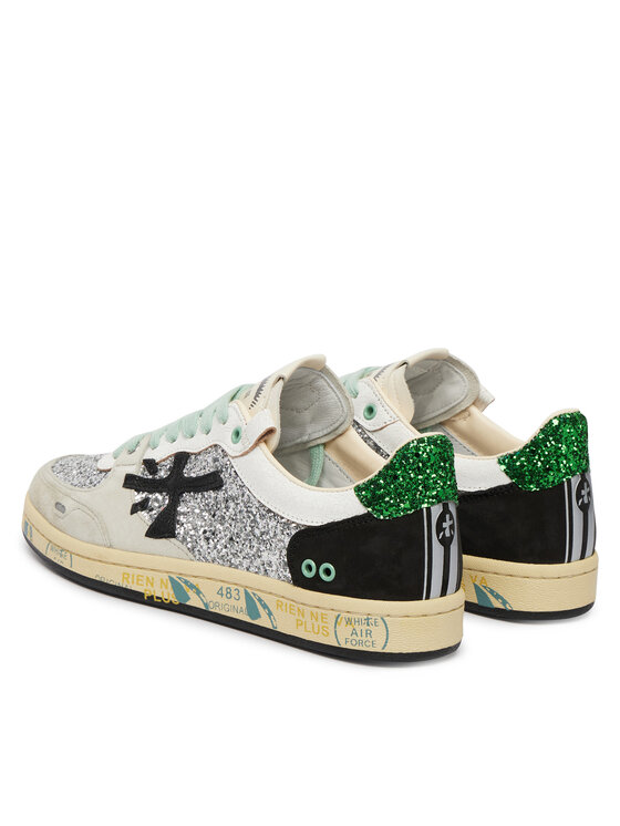 Premiata Sneakersy Premiata Clayd Var 8165 Srebrny