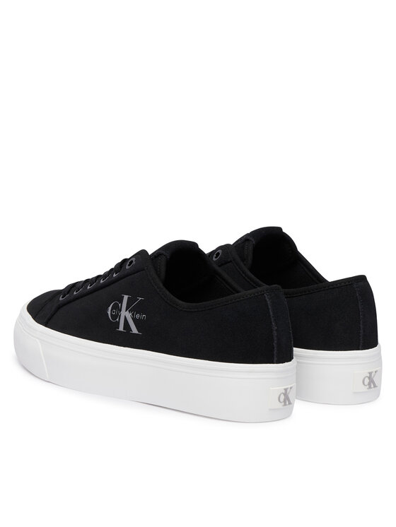 Calvin Klein Laisvalaikio batai Calvin Klein Vulc Flatf Laceup Suede HW0HW03088 Juoda