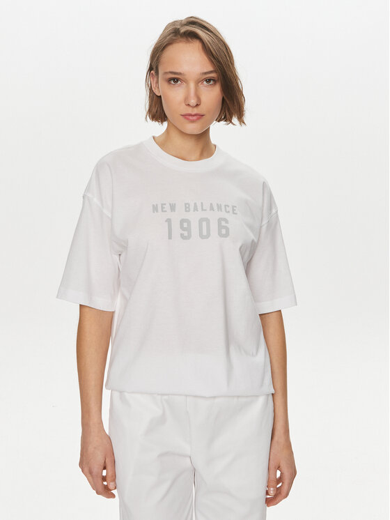 New Balance New Balance T-Shirt WT41519 Λευκό Oversize