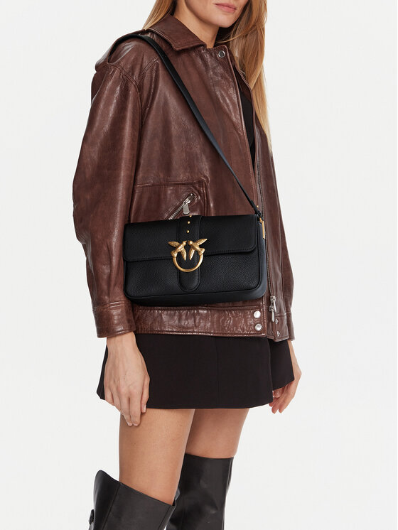 PINKO Kabelka PINKO Love One Classic Slouchy Fl PLTT 104524 A2OX Čierna